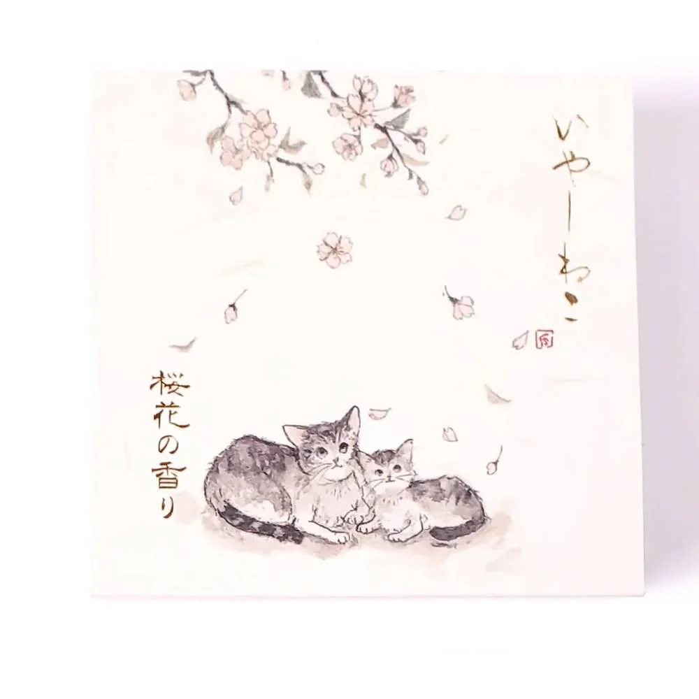 Sakura Cherry Blossom Scent Incense Cones Set With Burner (10 Cones)