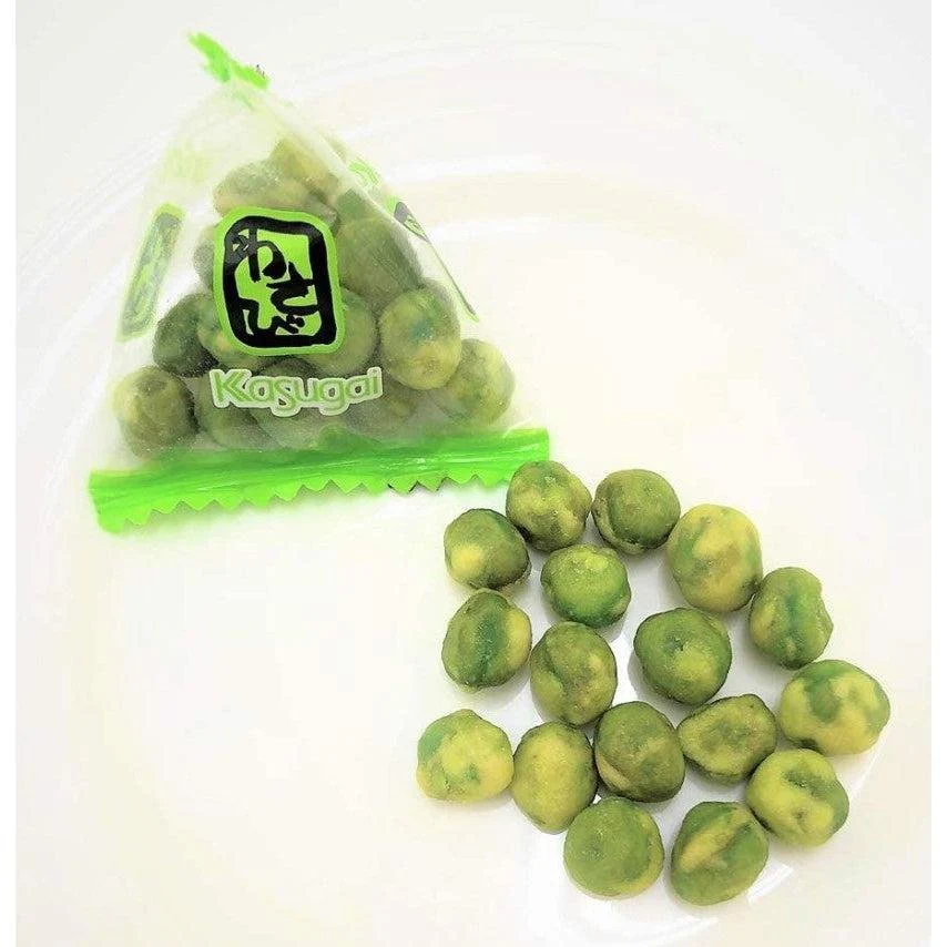 Kasugai Japanese Wasabi Peas and Broad Beans Snack 104g - Image 2