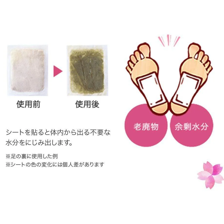 Kinomegumi Ashirira Foot Care Relax Sheet Titanium 30 Sheets - Image 3