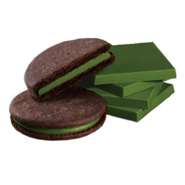 Meiji Rich Matcha Chocolate Sand Matcha Sandwich Cookies (Pack of 5) - Image 2