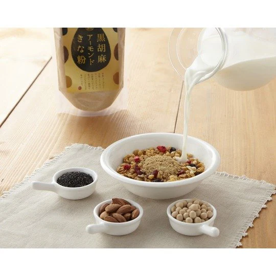 Takusei Kurogoma Black Sesame, Almond and Kinako Powder Blend 250g - Image 3